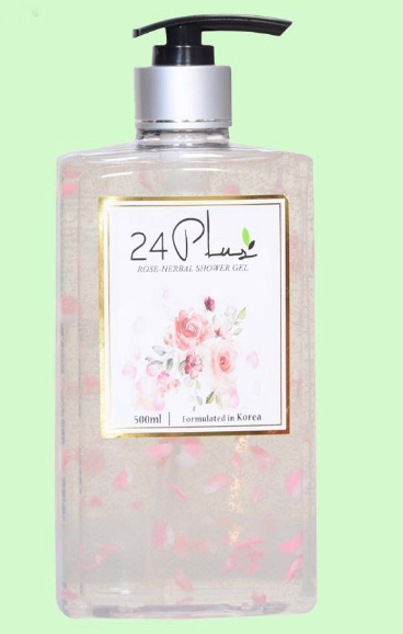 24PLUS - Gel Tắm Dược Liệu Hoa Hồng